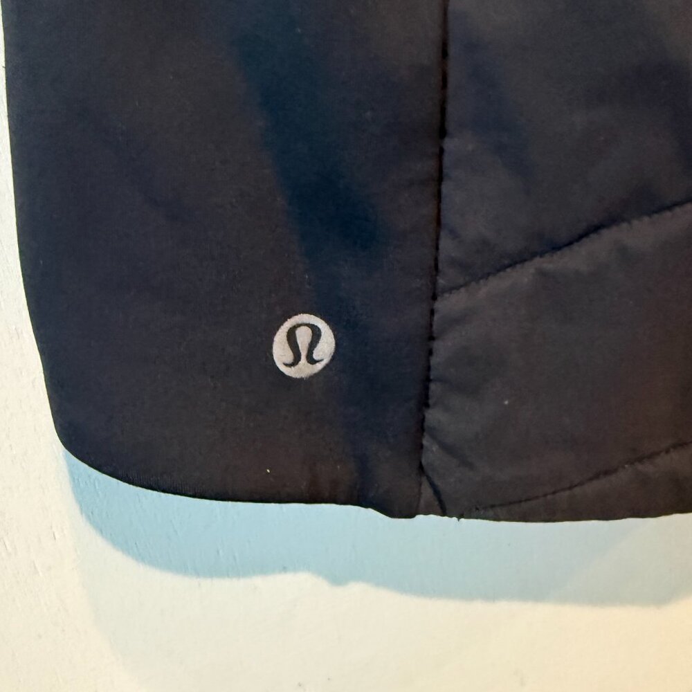 Lululemon Another Mile Vest Womens Size 6 Black Puffer Running Reflective - Picture 3 of 9
